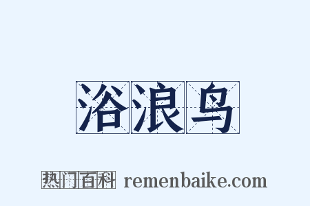 浴浪鸟是什么意思的图片